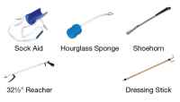 Everyday Essentialsu00ae Deluxe Hip Kit with Molded Sock Aid